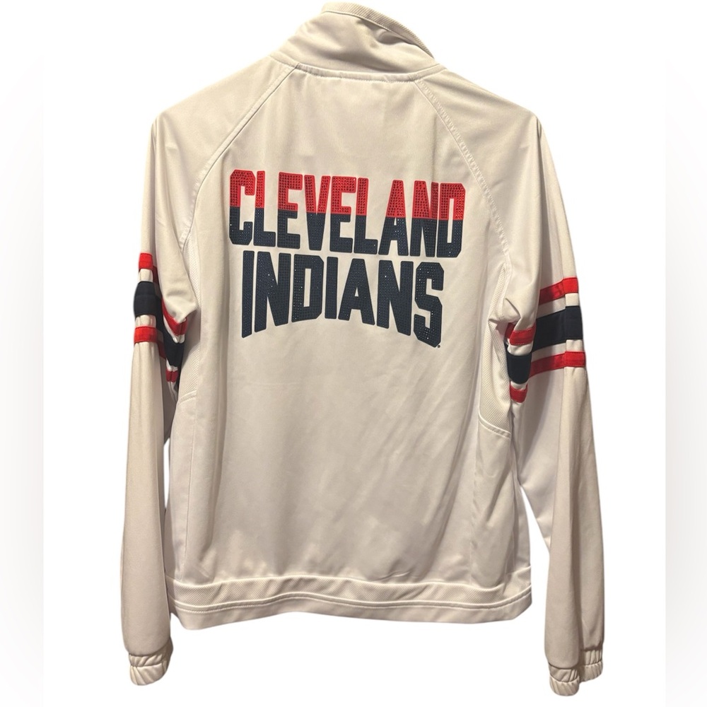 Cleveland Indians bedazzled zip up jacket